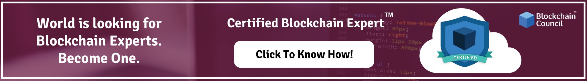 World is looking for a Certified Blockchain Expert Become one